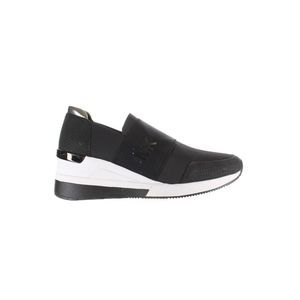 Michael Kors Womens Black Fashion Sneaker Size 10 Medium (B, M)
